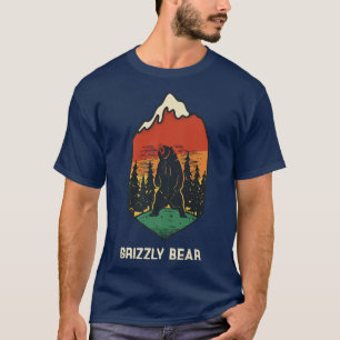 Grizzly Beer T-shirt Yellowstone National Park Pre