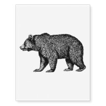 Grizzly Beer Tijdelijk Tattoo