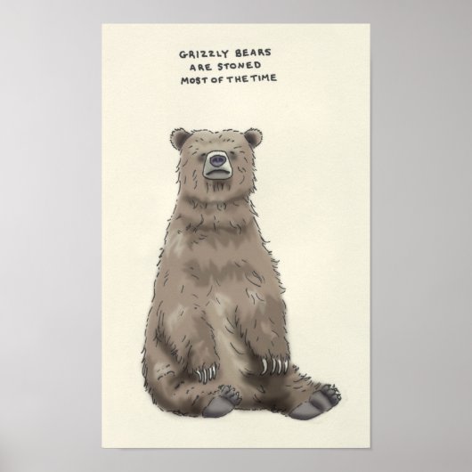 grizzly beer trivia poster (Voorkant)