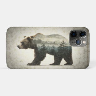 Grizzly Beer Wilderness Art iPhone 11 Pro Hoesje