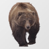 GRIZZLY BEER WINDOW CLING RAAMSTICKER (Vel)