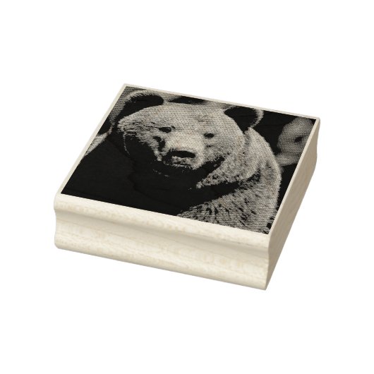 GRIZZLY BEER Wood Art Stempel (Stempel)