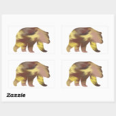Grizzly Beren Sticker in acrylstijl (Vel)