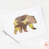 Grizzly Beren Sticker in acrylstijl (Envelop)