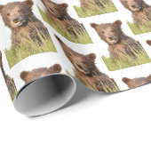 grizzly beren verpakkingspapier cadeaupapier (Rol Hoek)