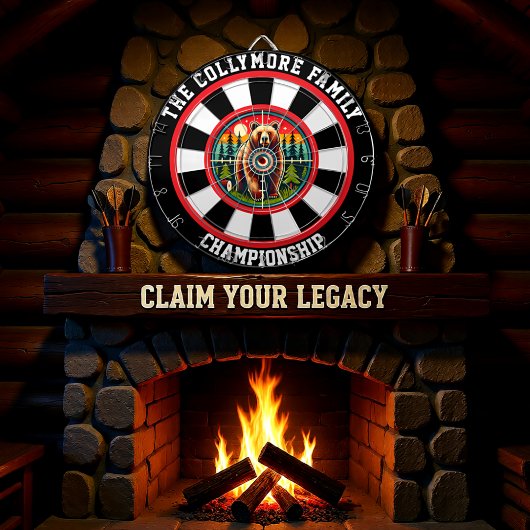 Grizzly circulaire dans la cible forestière