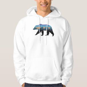 Grizzly Forest Beer Mountain Blue Proud Beer Hoodie