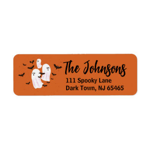 Grizzly Geest Halloween Retouradreslabels Etiket