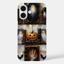 Grizzly Gezellige iPhone Hoesje Geest Pompoen Boek
