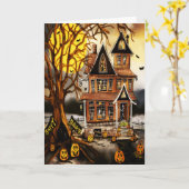 Grizzly Griezelfabriek Halloween Inspiratie Kaart (Gele Bloem)