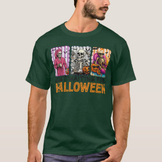 Grizzly Griezige Zomer Skelet Wachtend Op Hallowee T-shirt