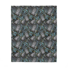 Grizzly Halloween Grim Reaper Grafstenen Patroon