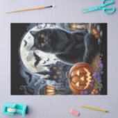 Grizzly Halloween Zwarte Kat Decoupage Tissuepapier (Craft)