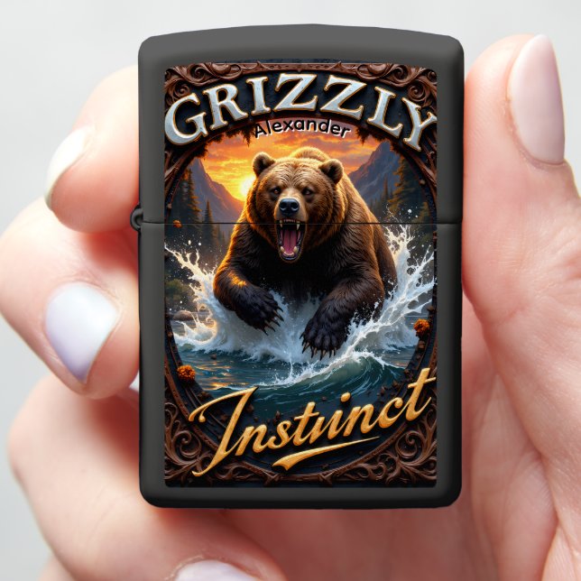 Grizzly Instinct Roaring Bear River Case (In Hand)
