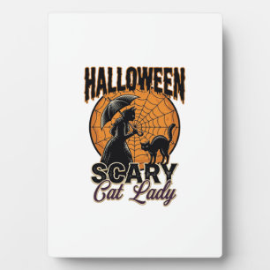Grizzly Kat Dame Halloween Heks Web Vintage Shirt_ Fotoplaat