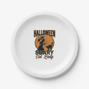 Grizzly Kat Dame Halloween Heks Web Vintage Shirt_ Papieren Bordje