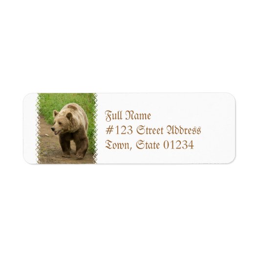 Grizzly Mailing Labels (Voorkant)