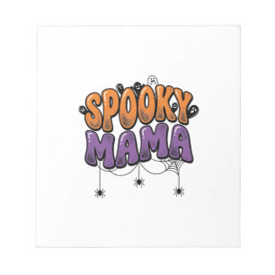 Grizzly Mama Vintage Halloween Moeder Shirt Ontwer Notitieblok