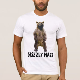 GRIZZLY MAZE ALASKA GRIZZLY BEER T SHIRTS