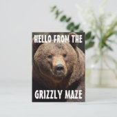 GRIZZLY MAZE GRIZZLY BEER BRIEFKAARTEN (Staand voorkant)