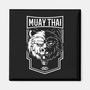 Grizzly Muay Thai - Thai Boxing En Kickboksen Cade Magneet