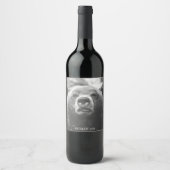 Grizzly Oear Étiquettes de vin personnalisés (Devant)