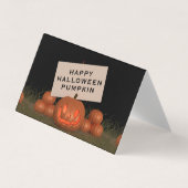 Grizzly Pompoen Pakket van 25 Kleine Halloween Kaa Visitekaartjes (Voorkant)