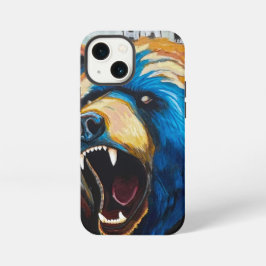 Grizzly Schilderij - Wilde Kunst iPhone 13 Mini Hoesje