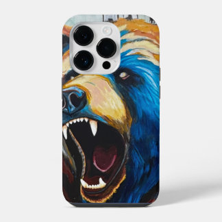 Grizzly Schilderij - Wilde Kunst iPhone 14 Plus Hoesje