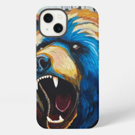 Grizzly Schilderij - Wilde Kunst iPhone 13 Hoesje