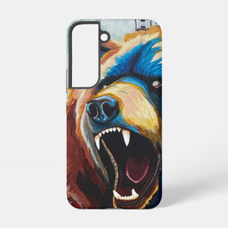 Grizzly Schilderij - Wilde Kunst Samsung Galaxy Hoesje