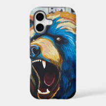 Grizzly Schilderij - Wildlife Art iPhone 17 Hoes