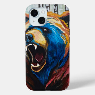 Grizzly-schildering - Wildelevenkunst