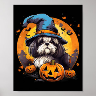 Grizzly Sji-Tsoe Hond Heks Halloween Poster