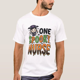 Grizzly Verpleegster Halloween Vintage Gravure Ont T-shirt