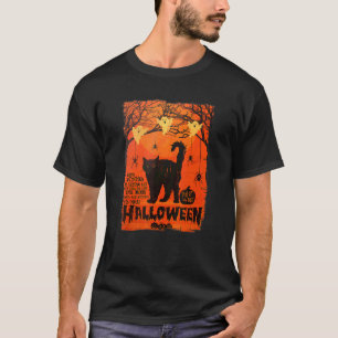 Grizzly Zwarte Kat Geesten Halloween Mannen Vrouwe T-shirt