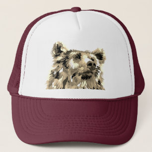 Grizzlybeer bruin dier natuur trucker pet
