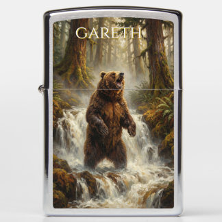 Grizzlybeer Brullende Waterval Pacific Northwest