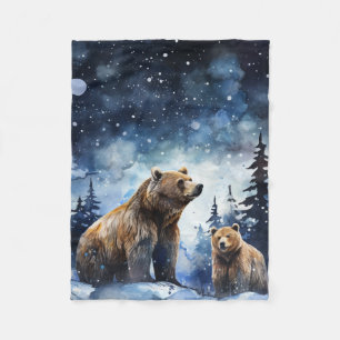 Grizzlybeer en Baby Fleece Deken