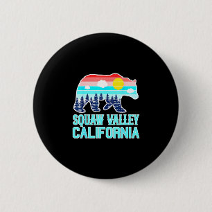 Grizzlybeer Olympic Valley Californië vintage Ronde Button 5,7 Cm