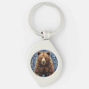 🐻 Grizzlybeer Wilde Natuur Natuuraccessoire 🐻 Sleutelhanger
