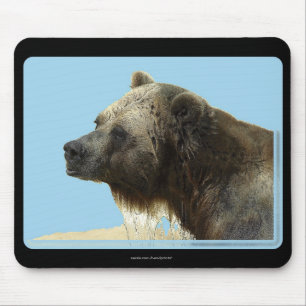 Grizzlybeer-Wildlife-Dierenliefhebber-Muismat Muismat