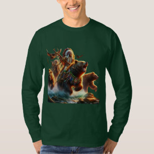 GrizzlyChief Riding Grizzly Beer T-shirt