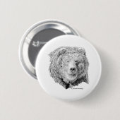 Grizzy Beer Ronde Button 5,7 Cm (Voorkant /achterkant)
