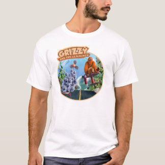 grizzy en de lemmingen t-shirt