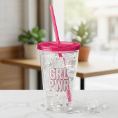 GRL PWR ACRYL DRINKBEKER