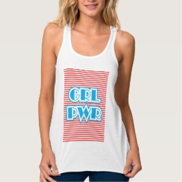 GRL PWR, Girl Power, girale shirten, grappige typo Tanktop