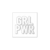 GRL PWR 	RUBBERSTEMPEL (Afrduk)