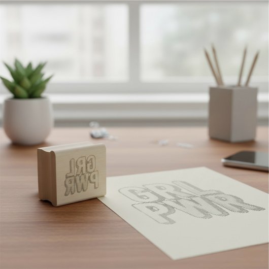 GRL PWR 	RUBBERSTEMPEL