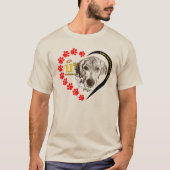 GRLS Hart hond ontwerp T-shirt (Voorkant)
